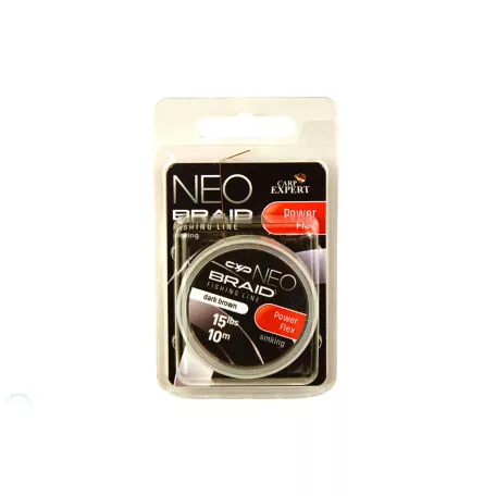 CARP EXPERT NEO POWERFLEX KOPÁSÁLLÓ FONOTT SÜLLYEDŐ ELŐKEZSINÓR 15LBS DARK BROWN 10M