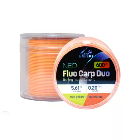 CARP EXPERT NEO FLUO CARP DUO 0,20MM 600MFLUO YELLOW + FLUO ORANGE 5,57KG