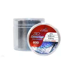   CARP EXPERT 3D CAMOUFLAGE GREY 0,20MM 600MGREY + BLACK 3D CAMOUFLAGE 5,31KG