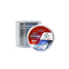   CARP EXPERT 3D CAMOUFLAGE GREY 0,25MM 600MGREY + BLACK 3D CAMOUFLAGE 8,86KG
