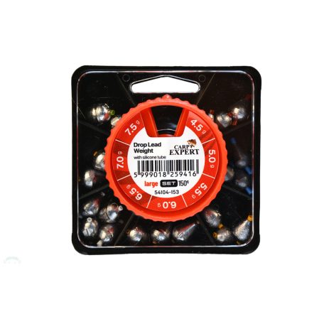 CARP EXPERT LARGE  BETÉTES CSEPPÓLOM KÉSZLET 4,5-7,5G NATUR 150G