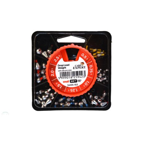 CARP EXPERT SMALL  BETÉTES CSEPPÓLOM KÉSZLET 0,5-2,5G NATUR  115G