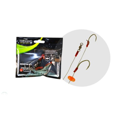 WIZARD MONSTER SURFACE LIVEBAIT DOUBLE BRAIDED RIG 7/0+9/0 CLASSIC