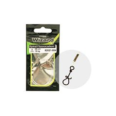 WIZARD SPIRÁL KAPOCS 2 FLUOROCARBON ELŐKE 9KG 25CM 2DB/CS
