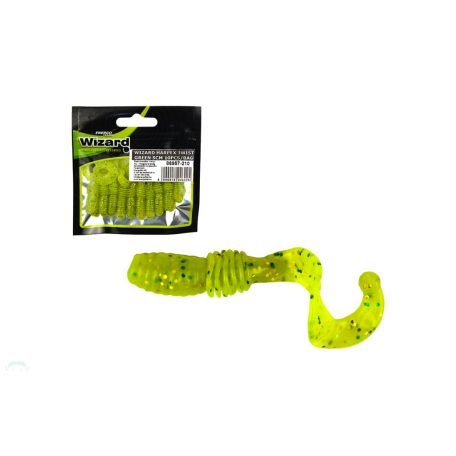 WIZARD HARPEX TWIST GREEN 5CM 10PCS/BAG