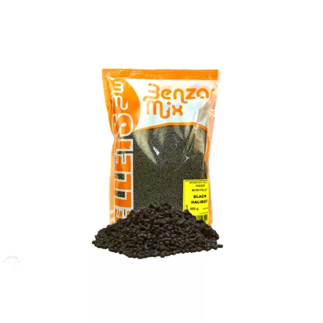 BENZAR MIX MICROPELLET FEEDER 800G BLACK HALIBUT 1.5MM