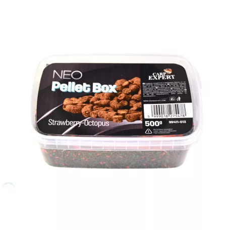 CARP EXPERT NEO BOX PELLET BOX 500G STRAWBERRY-OCTOPUS