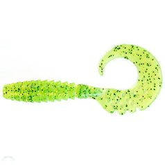   FISHUP_FANCY GRUB 1" (12PCS.), #026 - FLO CHARTREUSE/GREEN