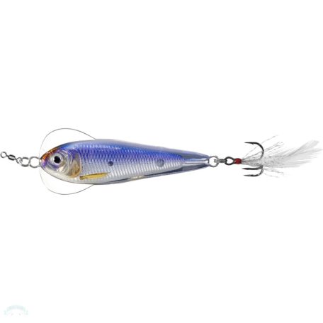 LIVETARGET FLUTTER SHAD JIGGING SPOON SILVER/VIOLET 50 MM 11 G