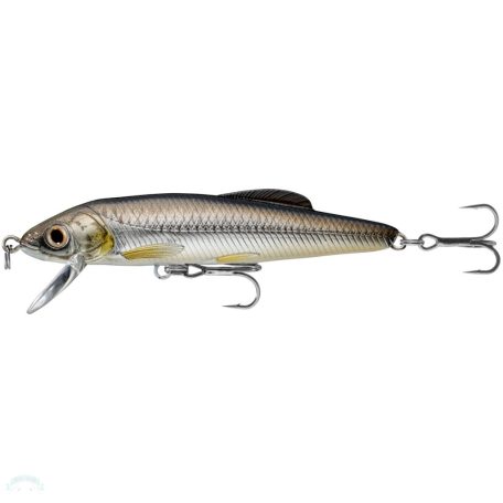 LIVETARGET MINNOW FINESSE JERKBAIT SILVER/BLACK 75 MM 7 G