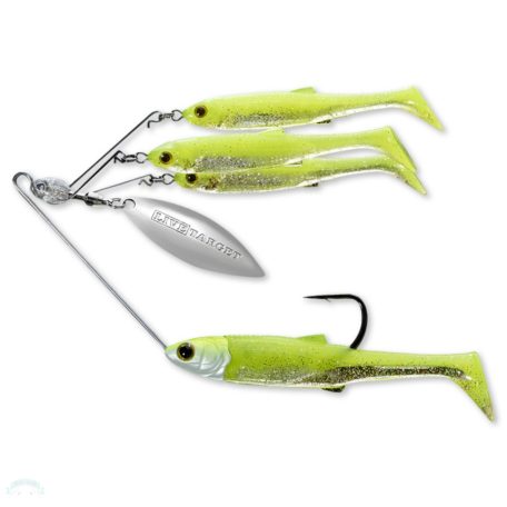 LIVETARGET MINNOW SPINNER RIG CHARTREUSE/SILVER SMALL 11 G