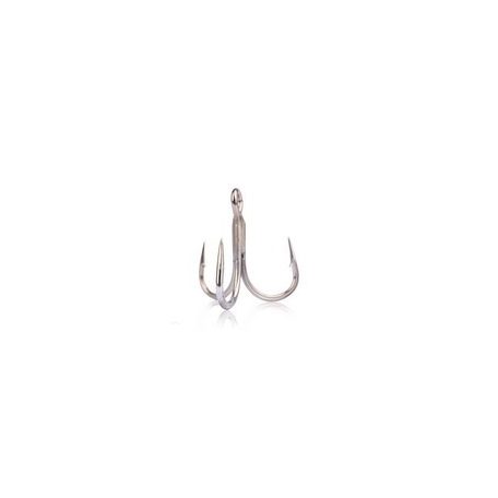 MUSTAD UN INLINE TREBLE - 5X STRONG TITAN STEEL 2/0 4DB/CS