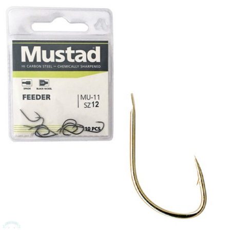 MUSTAD ULTRA NP FEEDER SPADE BARBED 12 10DB/CSOMAG