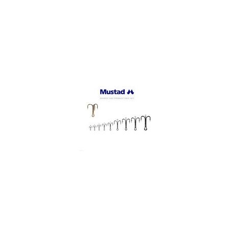 MUSTAD TREBLE HOOKS 6 10DB/CSOMAG