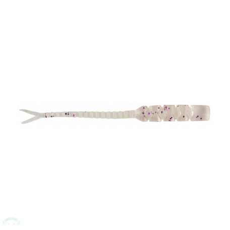 MUSTAD AJI HELLGRAMITE 2'' CLEAR PURPLE GLITTER 12DB/CSOMAG