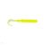 MUSTAD AJI CURLY TAIL 2.5'' CLEAR CHARTREUSE 12DB/CSOMAG