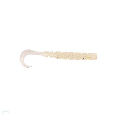 MUSTAD AJI CURLY TAIL 2.5'' WHITE LUMINOUS 12DB/CSOMAG