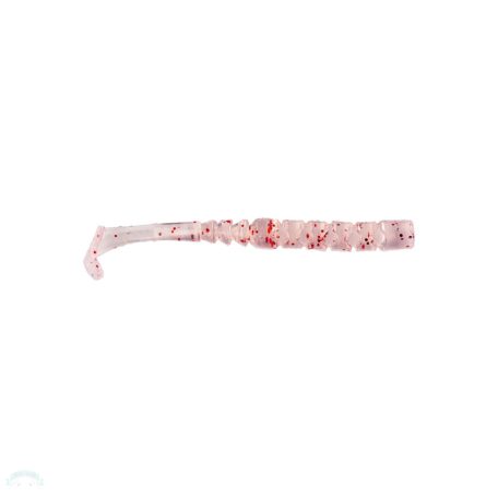 MUSTAD AJI PADDLE TAIL 2'' UV CLEAR RED GLITTER 12DB/CSOMAG