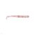 MUSTAD AJI PADDLE TAIL 2'' UV CLEAR RED GLITTER 12DB/CSOMAG