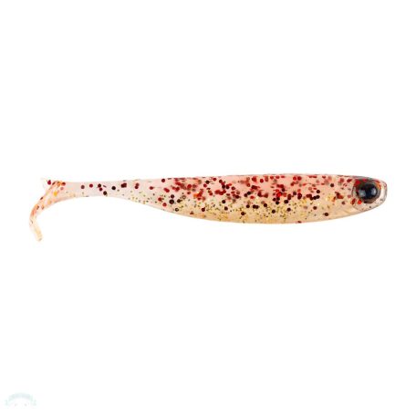 MUSTAD MEZASHI Z-TAIL MINNOW 3.5"RED GOLD GLITTER 6DB/CSOMAG