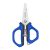 MUSTAD 5.5", MINI TOOL SCISSORS, 420 STAINLESS STEEL, FINE POLISHED BLUE