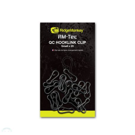 RIDGEMONKEY RM-TEC QUICK CHANGE HOOKLINK CLIP KAPOCS 20DB