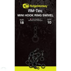   RIDGEMONKEY RM-TEC MINI HOOK RING SWIVEL MIKRO KARIKÁS FORGÓ 10DB