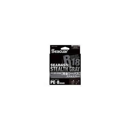 SEAGUAR R18 KANZEN SEABASS STEALTH GRAY 150M 0.8PE