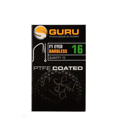 GURU F1 Eyed Hook Size 14 (Barbless/Eyed)