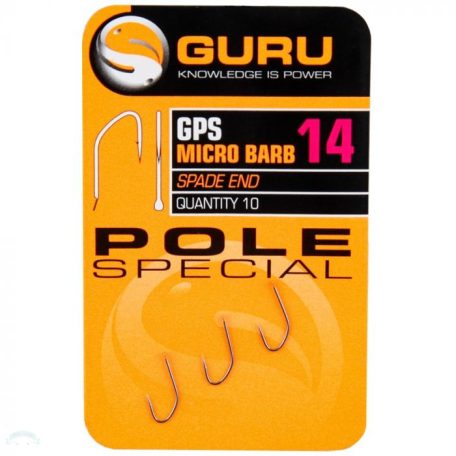 GURU Pole Special Hook Size 14 (Barbed/Spade End)