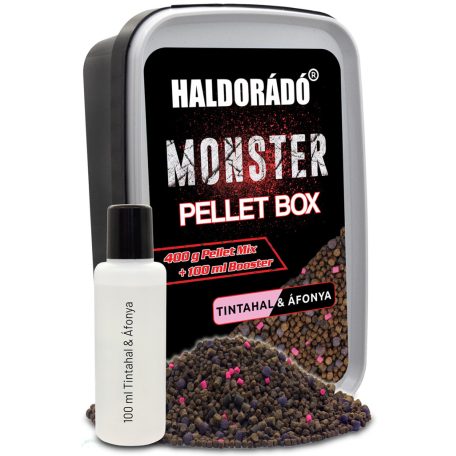 Haldorádó MONSTER Pellet Box - Tintahal & Áfonya