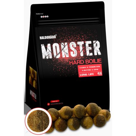 HALDORÁDÓ MONSTER Hard Boilie 24+ - Vajsav & Tengeri rák