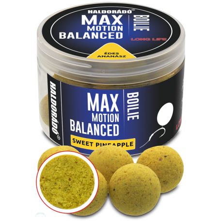 HALDORÁDÓ MAX MOTION Boilie Balanced 20 mm - Édes Ananász