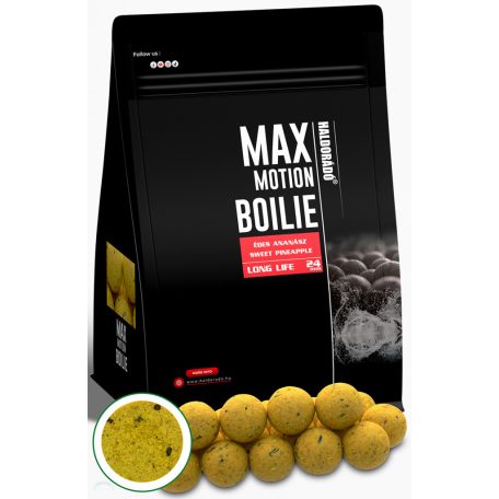 Haldorádó MAX MOTION Boilie Long Life 24 mm - Édes Ananász