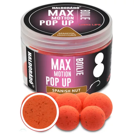 Haldorádó MAX MOTION Boilie Pop Up 16, 20 mm - Spanyol Mogyoró