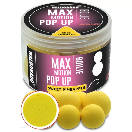Haldorádó MAX MOTION Boilie Pop Up 16, 20 mm - Édes Ananász