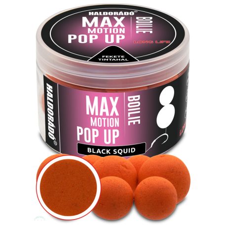 HALDORÁDÓ MAX MOTION Boilie Pop Up 16, 20 mm - Fekete Tintahal