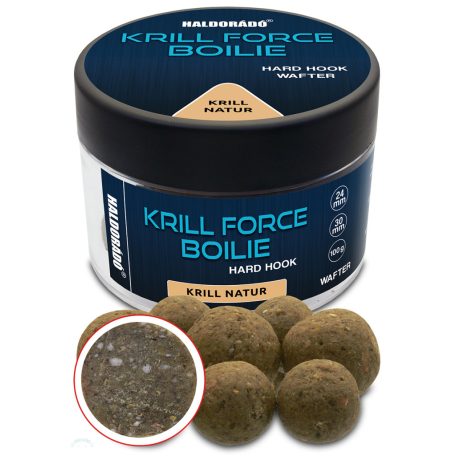 Haldorádó KRILL FORCE Boilie Hard Hook Wafter 24, 30 mm - Krill Natur