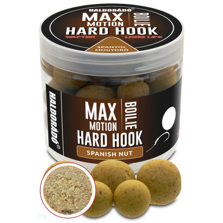 Haldorádó MAX MOTION Boilie Hard Hook Wafter 16, 20 mm - Spanyol Mogyoró