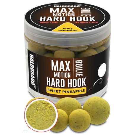 Haldorádó MAX MOTION Boilie Hard Hook Wafter 16, 20 mm - Édes Ananász