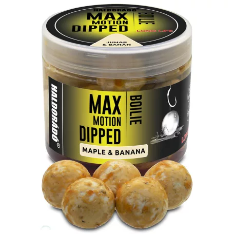 Haldorádó MAX MOTION Boilie Dipped 20 mm - Juhar & Banán