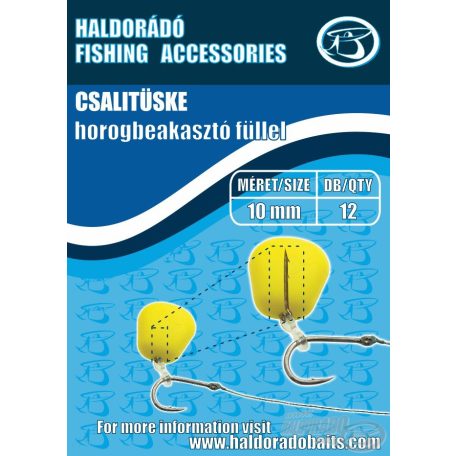 Haldorádó Csalitüske horogbeakasztó füllel - 10mm