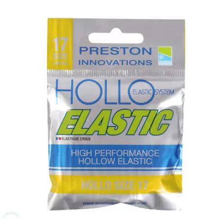 PRESTON HOLLO ELASTIC SIZE 17h YELLOW (SÁRGA 2,8mm)