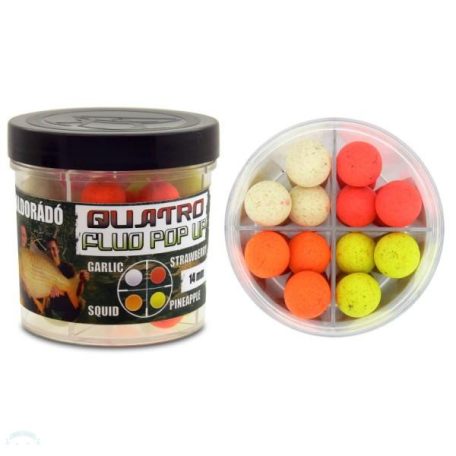 Haldorádó Quatro Fluo Pop Up Boilies 14mm