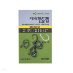 Korum PENETRATOR HOOK BARBLESS SIZE 10