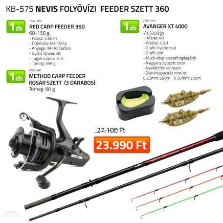 Folyóvízi Feeder szett 360  1847-360+ 2290-240+ 8100-480