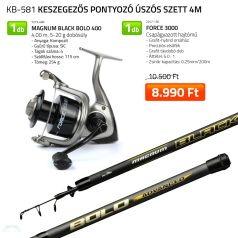 Keszegezős pontyozó úszós szett 4m 1273-400+ 2247-130