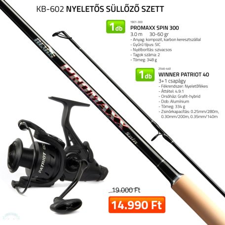 Nyeletős süllőző szett 1901-300+ 2546-440