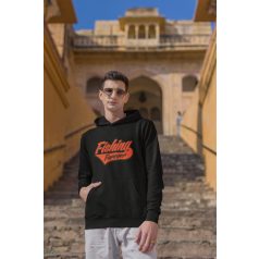 Fishing Forever unisex kapucnis fekete pulóver