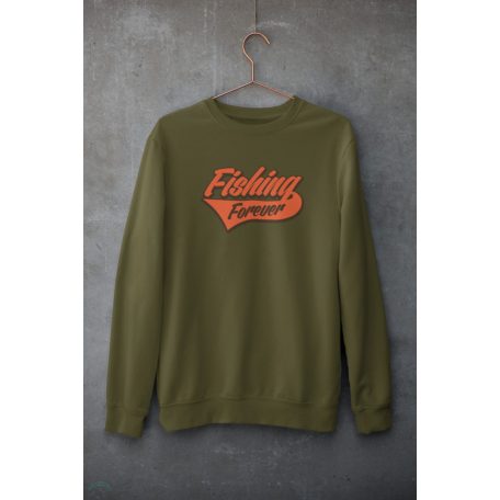 Fishing Forever unisex pulóver military